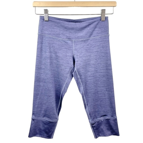 Lululemon Heathered Water Drop Midrise Capri Legging Size XS - Picture 2 of 5